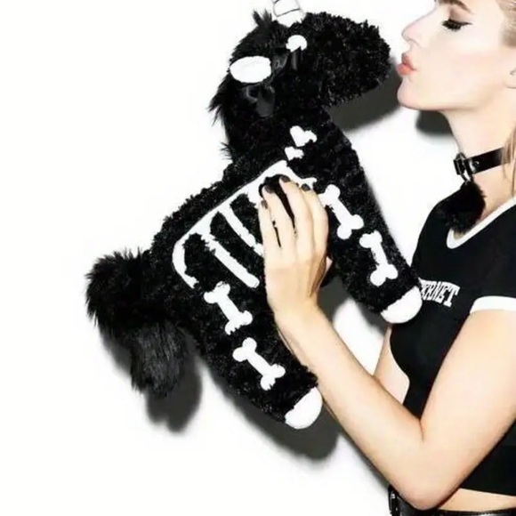 Plush Unicorn Skeleton Crossbody - Picture 3 of 3